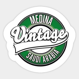 Medina saudi arabia vintage logo Sticker